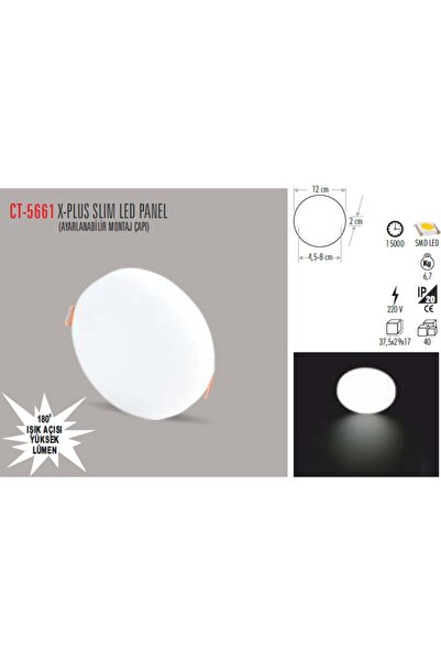 Cata Ct-5661 15w/3200k X-plus Slım Led Panel (g.ışığı)