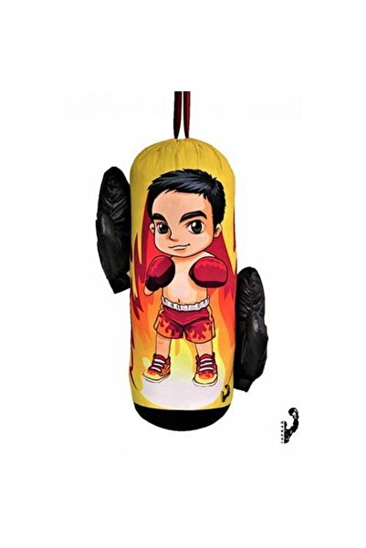 Redro Home Çocuklar Için Özel 45x18 Kum Torbası Ve Boks Eldiven Seti