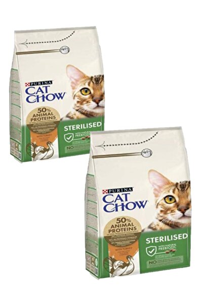Cat Chow Tavuklu Kısırlaştırılmış Kedi Maması 3kg 2 Adet