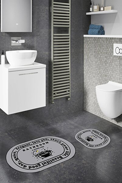 eco concept Non-Slip Base Bathroom 2-Piece Toilet Set