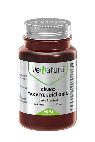 VeNatura 15mg Zinc Supplementing Food Capsule - 60s