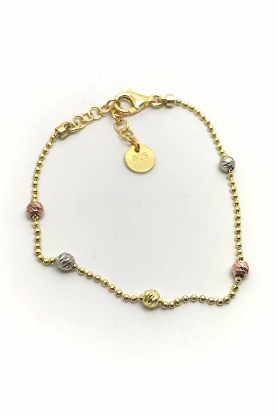 Erer Gümüş Gümüş Toplu Dorika Kadın Bileklik Kl46e23