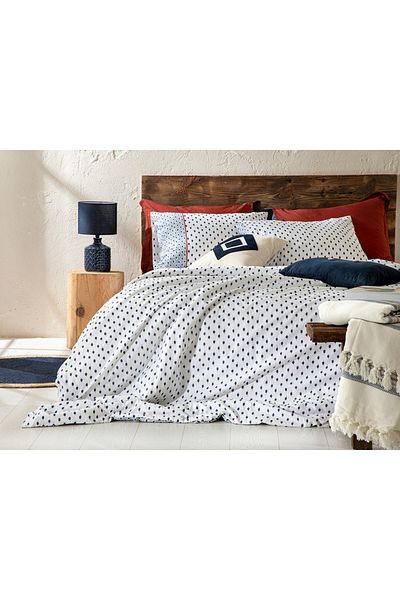 English Home Комплект завивка Coastal Bliss Cotton Single 160x220 см, син