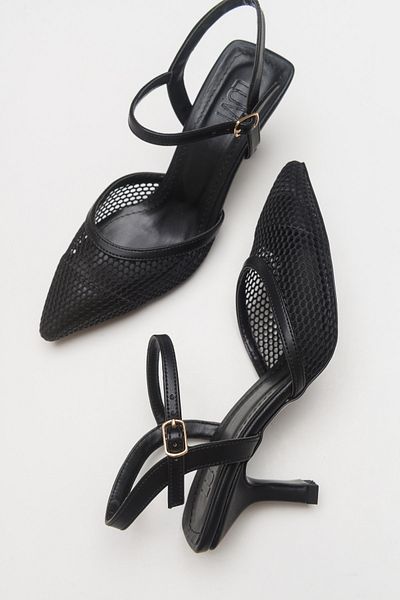 Luvi Chic Black Women's Heeled Shoes