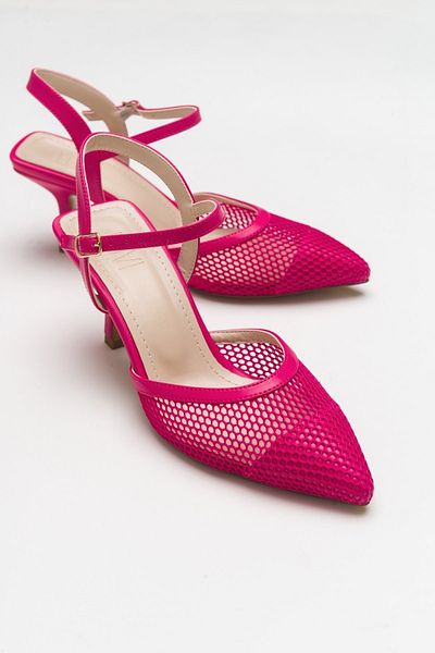 Luvi Schicke Damenschuhe mit Absatz in Fuchsia