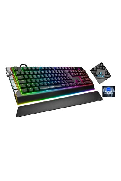 Rampage Kb-r29 Grand Series Rgb Ledli Mekanik Blue Optical Switch Gaming Oyun...