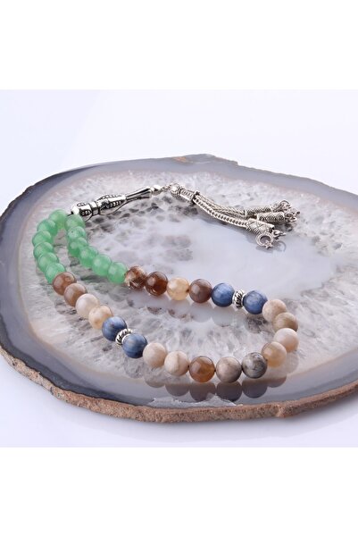 OSMANLI DOĞAL TAŞ 33 de mărgele de rugăciune zodiacală - certificată T017