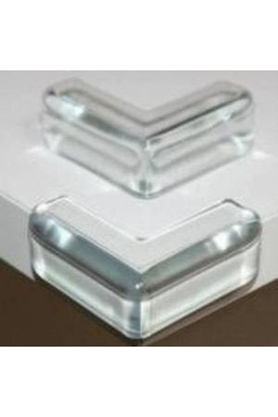 FırsatYeri 4-Piece Silicone Corner Protector Pillow - Table, Coffee Table, Edge