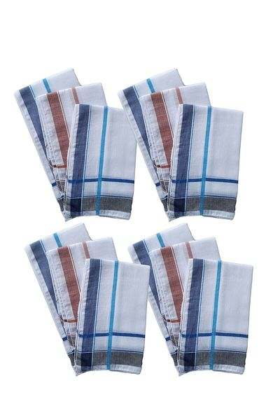 OEM Платнена кърпичка 36x36 см, 100 памука, 12 броя
