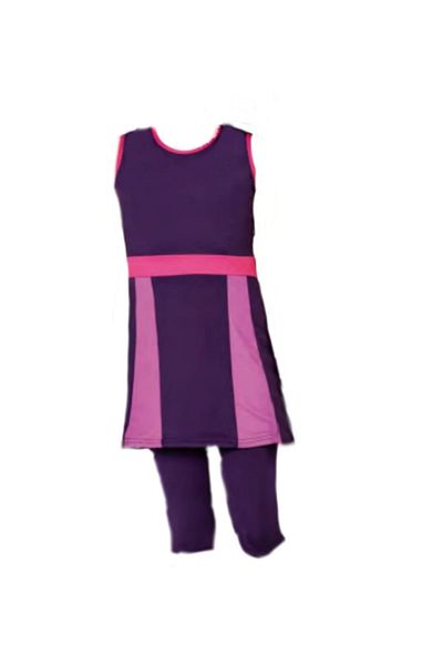 GC GÖKHAN CLUB Girl's Waiter Digital Zero Sleeve Tights Swimsuit