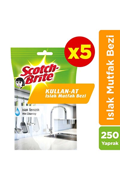 Scotch Brite Scotch-brite Kullan-at Islak Mutfak Bezi-250 Yaprak(50*5)