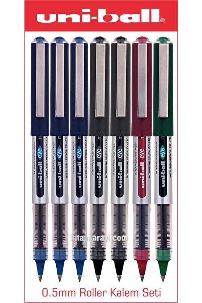 UNİ-BALL Uniball Eye Mikro 0.5 Mm Roller Kalem Seti 7 Adet Ub-150