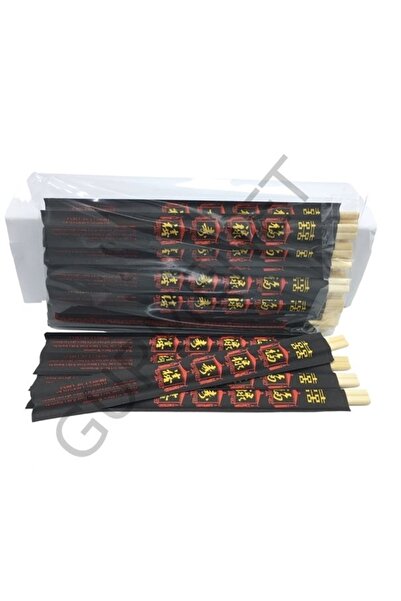 Genel Markalar Chopsticks M0004-24b Bambu Siyah Ambalaj 25 Çift