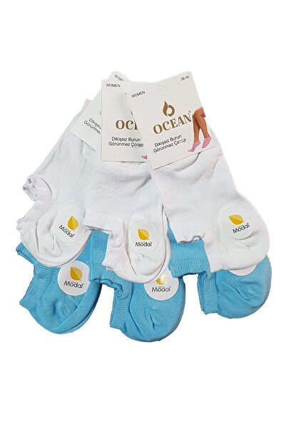 Fanilam Дамски чорапи тип „невидимка маратонка“ с 6 броя