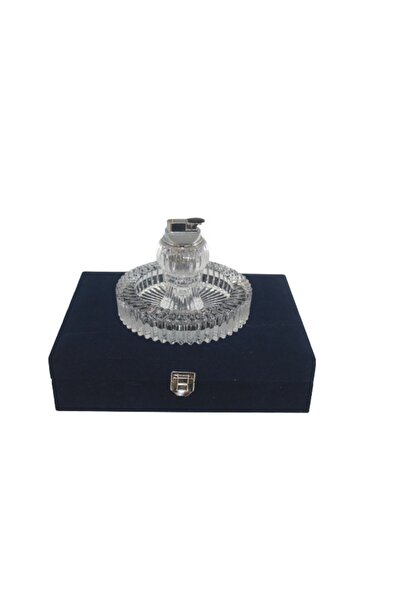 Ottoman Eşli Model Dekoratif Kristal Masa Çakmağı Ve Kristal Cam Küllük