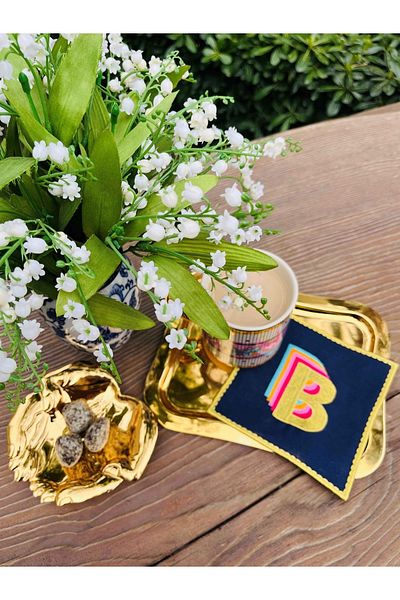 ge living Rainbow' ́b ́ ́ Letter Cocktail Napkin (1 Piece)
