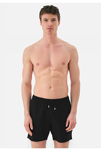 John Frank Gts- Siyah Spor Deniz Şortu