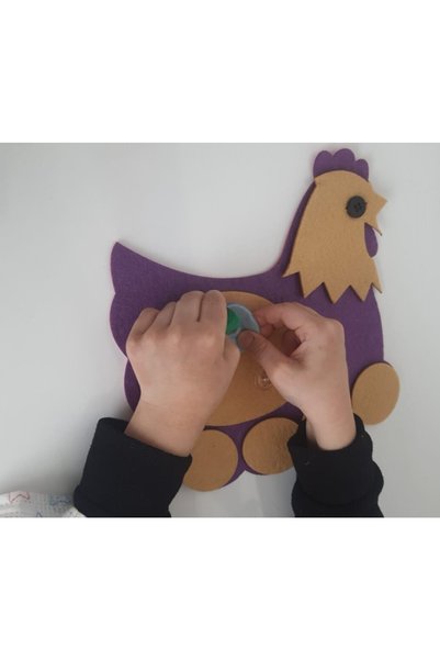 MİYATOYS Unisex Child Purple Skilled Hands Chicken 1