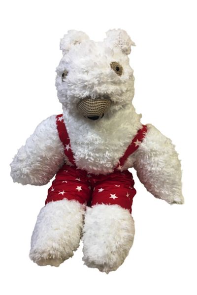 Işin Tasarım Plush White Colored 100cm Teddy Bear