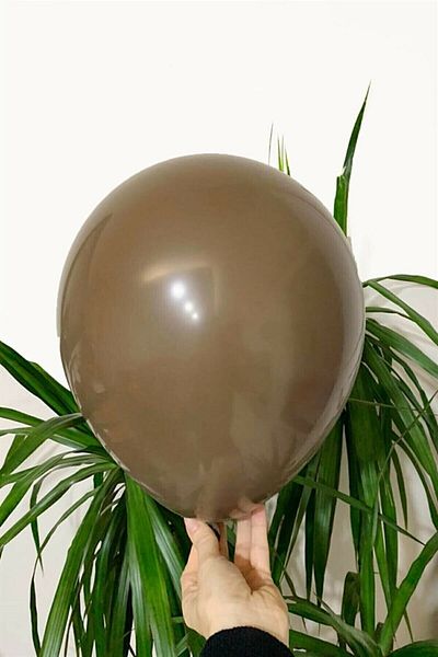 BEST PARTİ DOĞUM GÜNÜ PARTİ SÜSLERİ Chocolate Brown Color Pastel Balloon 20 Pieces