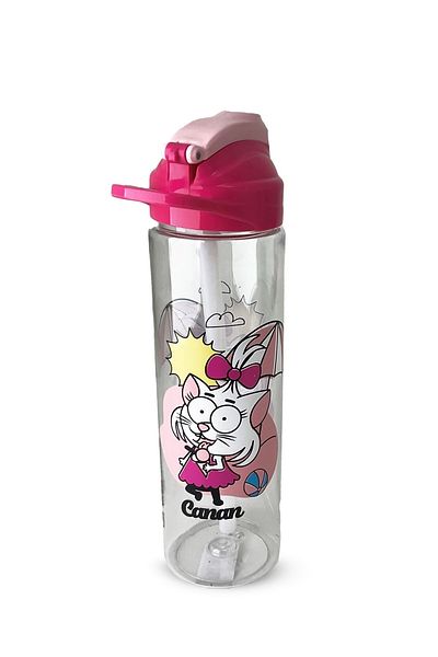 GENC DIJITAL BASKI King Şakir Canan Model Pink Water Bottle