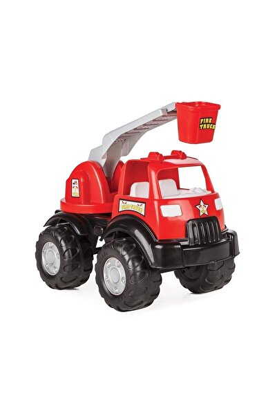 PİLSAN Power Fire Truck Sepetli Teloskopik Merdivenli Oyuncak Itfaiye Kamyonu...