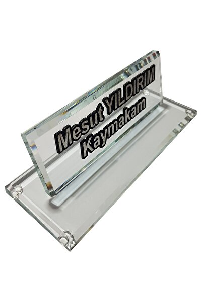 MERTKRİSTAL Kristal Masaüstü Kalemlik, Ofis Masa Isimliği, Kabartma Isimlik, ...