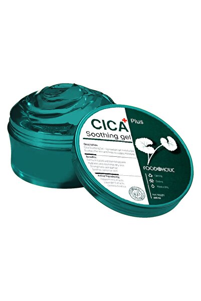 FOODAHOLIC Centella Asiatica Saf Organik Yatıştırıcı Ve Akne Karşıtı Kore Cica Soothing Jel Krem 300ml