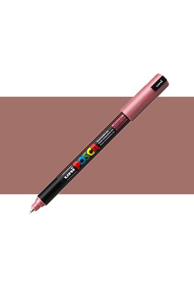 Uni Posca Marker Pen PC-1mr (0.7mm) Metallic Red