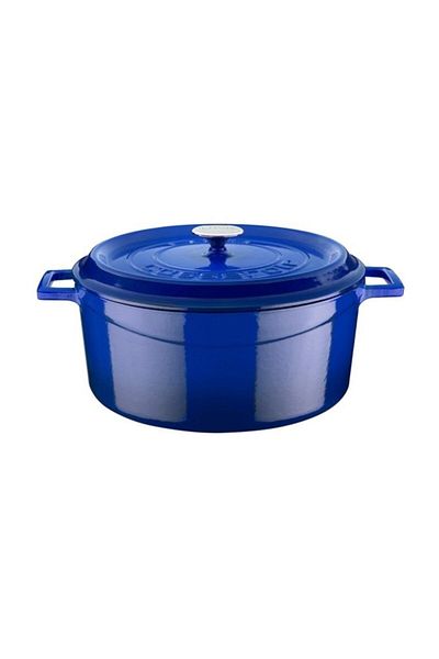 Lava Cast Round Pot Diameter (ø) 32cm - blue