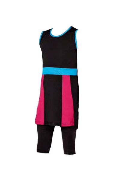 GC GÖKHAN CLUB Girl's Digital Zero Sleeve Tights Swimsuit