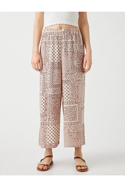 Koton Kalhoty volného střihu s vysokým pasem