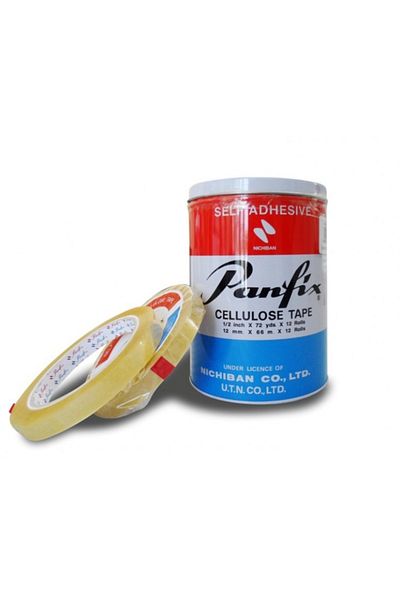 Panfix 12x66 Meter Tape 12 Pieces Tin Box