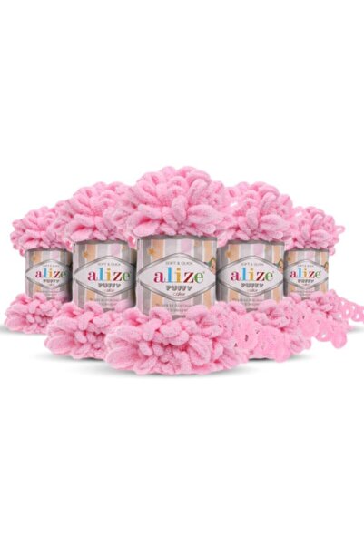 Öykü Tuhafiye Alize Puffy 185 Ροζ 5 Τεμάχια