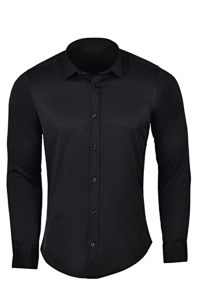 R-Germen Super Slim Fit Lycra Satin Men's Sports Shirt