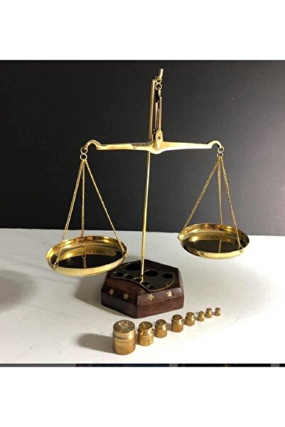 hediyeconcepti Dekoratif Ahşap Kaideli 100gr Terazi