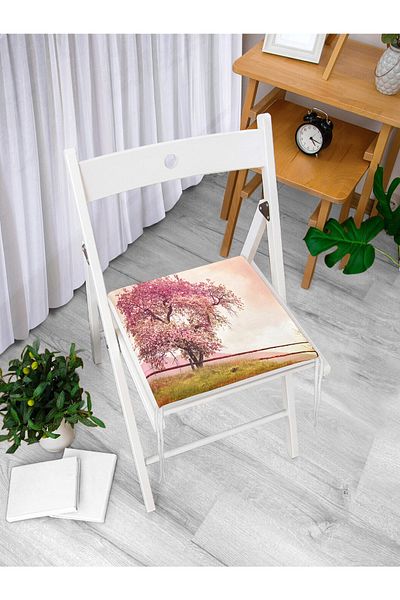 Realhomes Landscape Pattern Digital Printed Zippered Chair Cushion