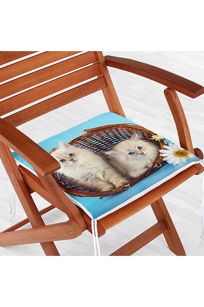 Realhomes Special Design Flower Patterned Modern Zippered Chair Cushion