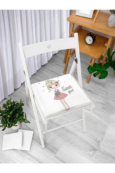 Realhomes Fashion Girl, pernă de scaun modernă cu fermoar, imprimată digitală