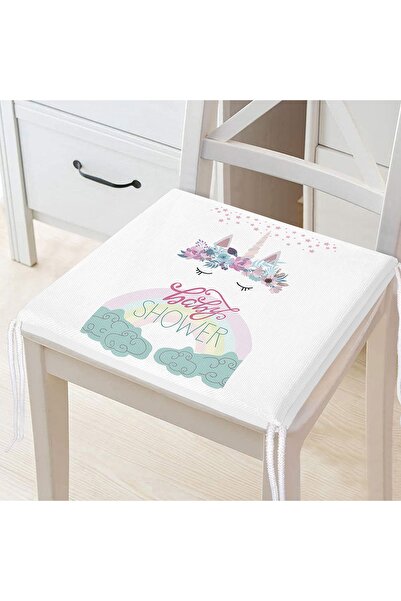 Realhomes Tema za baby shower - Digitalno štampani jastuk za stolicu sa zatva...