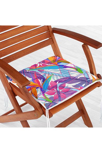 Realhomes Summer Special Series Digital Printed Modern Zippered Chair Cushion