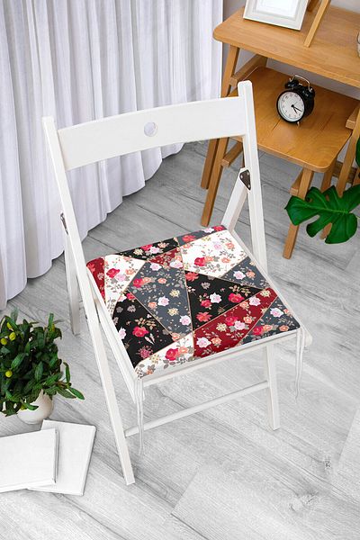 Realhomes Modern Design Digital Printed Zippered Chair Cushion