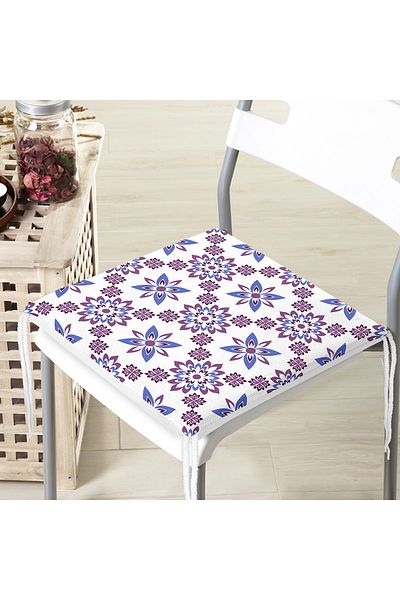Realhomes Special Design Flower Picture Digital Look Modern Zippered Chair Cushion