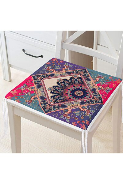 Realhomes Etnik Desenli Özel Tasarım Dijital Baskılı Modern Fermuarlı Sandaly...
