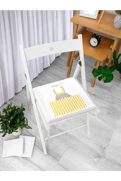 Realhomes Moderni jastuk za stolicu sa rajsferšlusom i motivom sivog i žutog ...