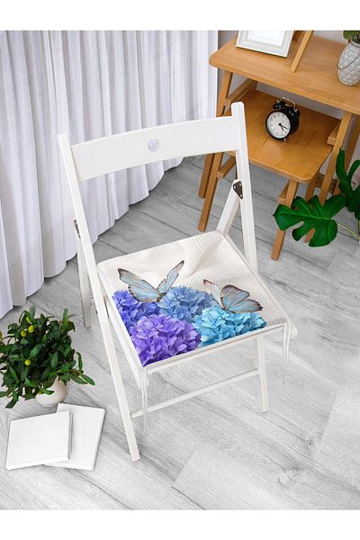 Realhomes Butterfly World Digital Printed Zippered Chair Cushion