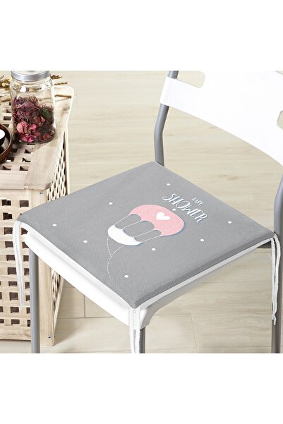 Realhomes Sivi pod za baby shower, posebno dizajniran digitalno štampani jast...
