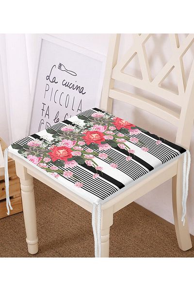 Realhomes Sheet Music Themed Digital Printed Zippered Chair Cushion