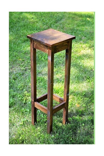 Shark Ahşap Masif Ağaç Eskitme Sehpa 70 Cm