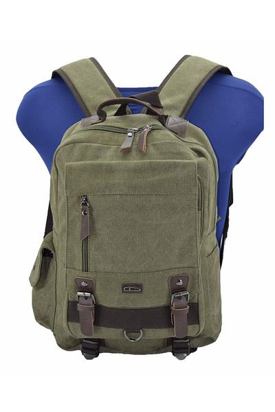 By Hakan Çç-51372 Canvans Backpack Green